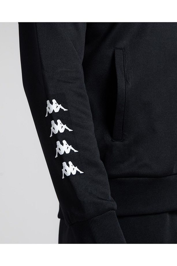 Authentic Joe Erkek Siyah Regular Fit Fermuarlı Eşofman Üstü - 5