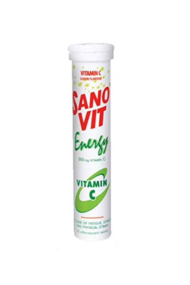 Sanovit Energy Vitamin C 550 mg Lemon Effervescent Tablets (20's)