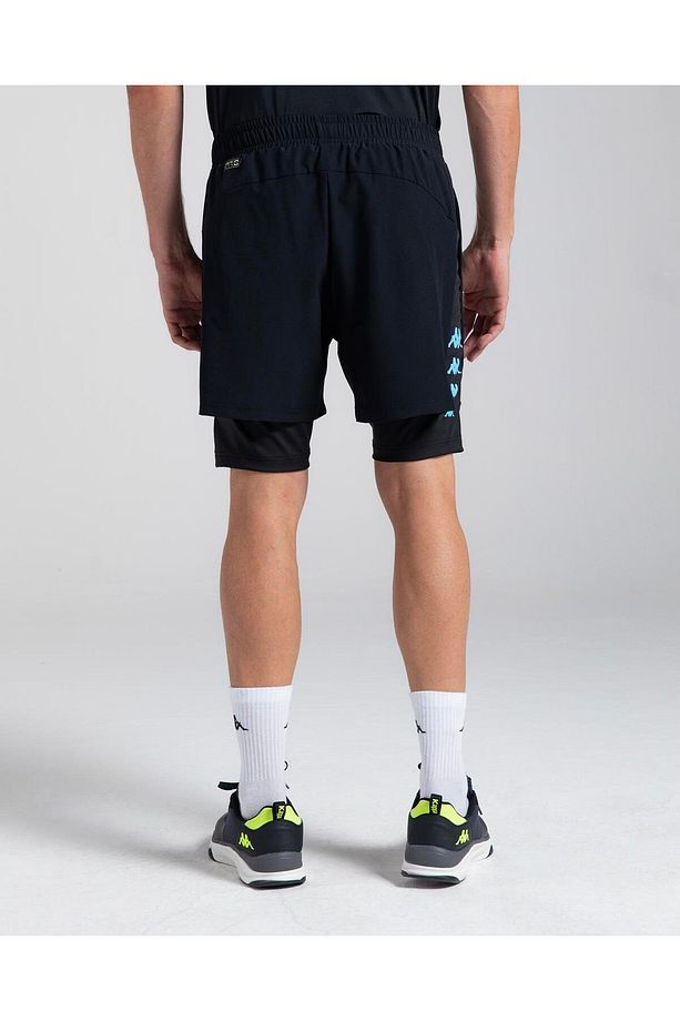 Kombat Efri Erkek Siyah Regular Fit Taytlı Şort - 4