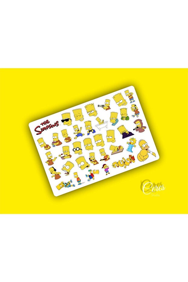 The Sımpson Bart Sticker - 37 Etiket - 1