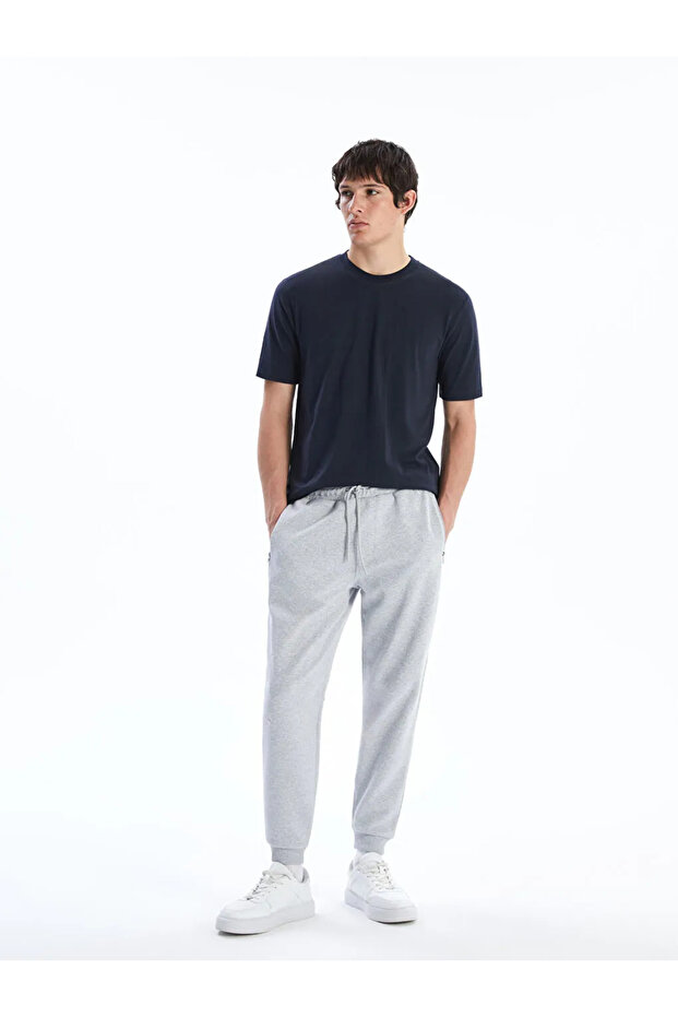 XSIDE Gri Standart Kalıp Erkek Jogger Eşofman Altı - 1