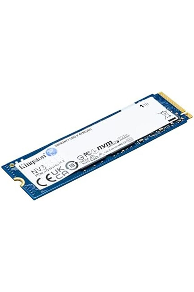 محرك أقراص الحالة الصلبة الداخلي NV3 PCIe 4.0 ذاكرة ثابتة Kingston، سعة 1 تيرابايت، M.2 22 × 80 مم، طراز SNV3S/ - 4
