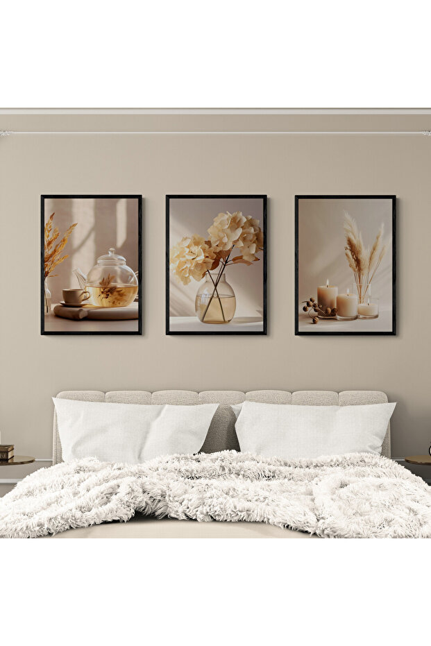 3 قطع موديلات طاولات بإطار 3 قطع - 2