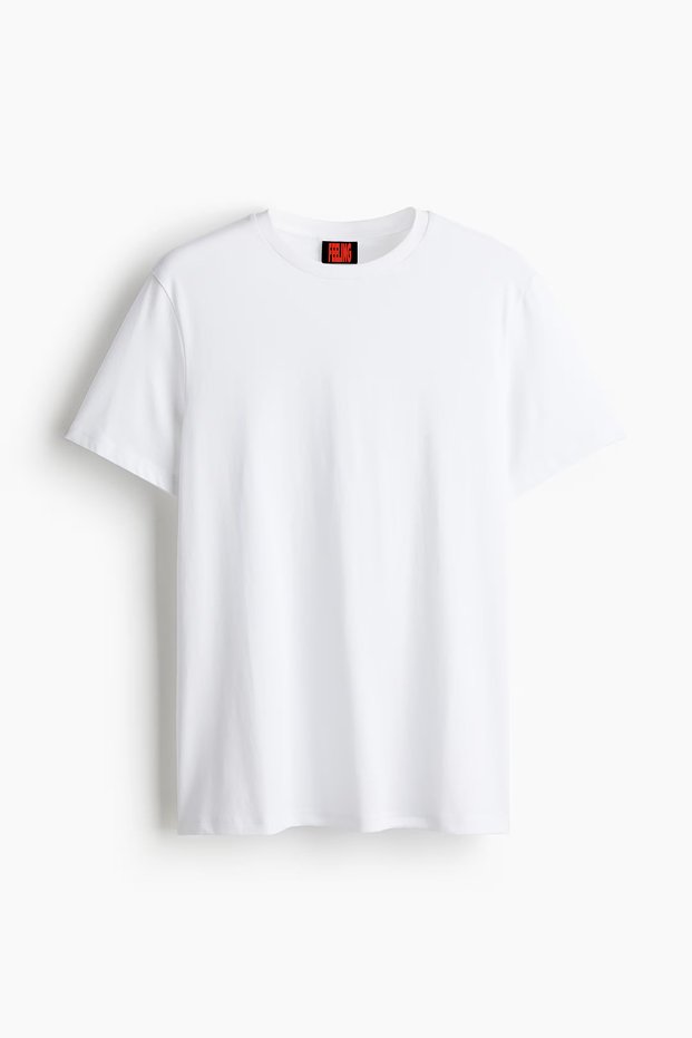 Unisex Soft Textured Women's Men's Oversize Crew Neck Cotton Basic T-Shirt