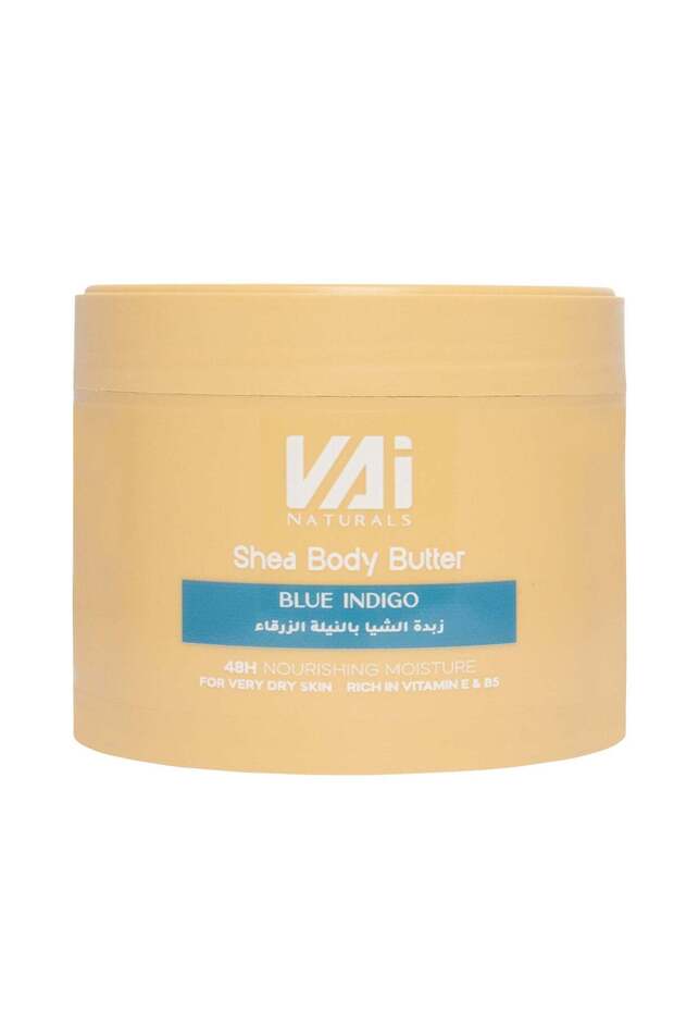 Shea Body Butter Blue Indigo – 48H Deep Hydration & Skin Brightening, 300ml