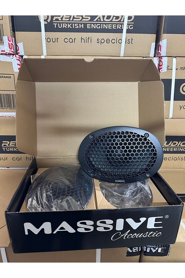 MASSİVE M69SQL OVAL METAL KAPAKLI MİDRANGE OTO HOPARLÖR ÇİFTİ 800 WATT 200RMS - 6