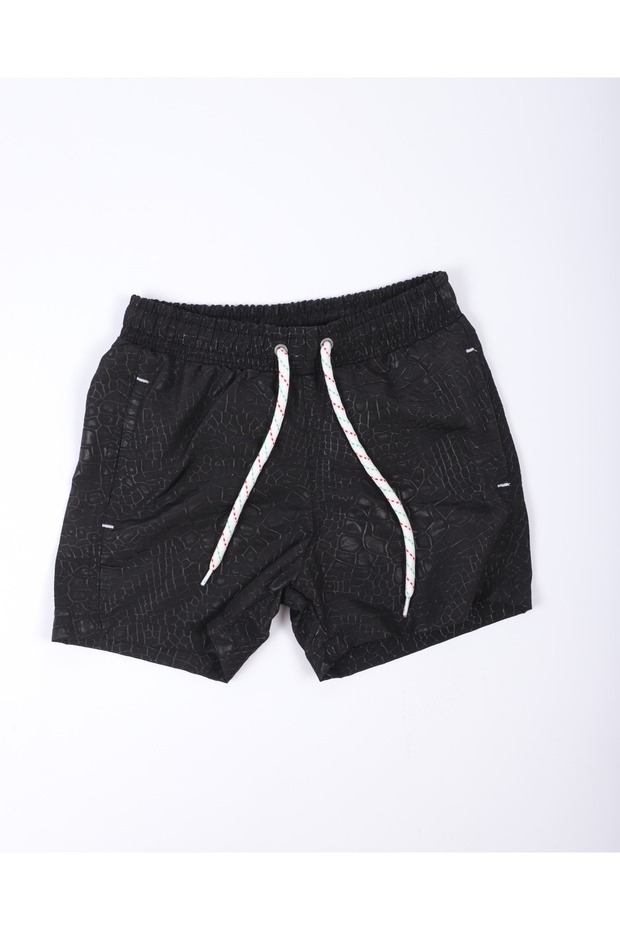 Boy's Swim Shorts-Black-3-16 Years