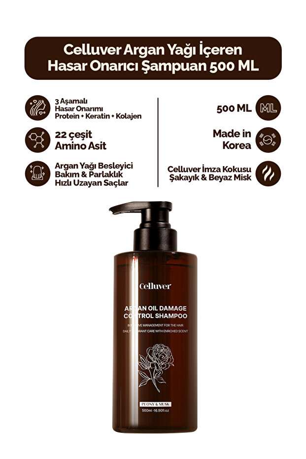 Argan Yağı İçeren Hasar Onarıcı Şampuan - 1