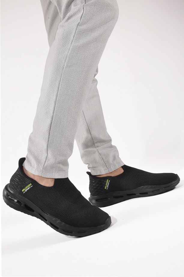 Siyah Memory Foam Hafif Esnek Hava Alan Erkek Spor Ayakkabı 241403 M - 3