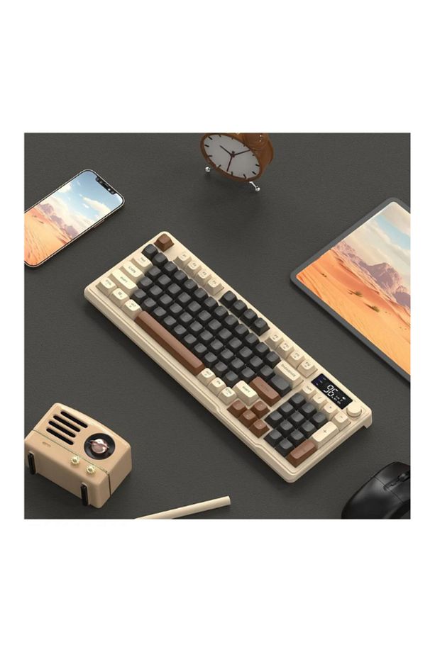 Freewolf M96 2.4g Bt5.0 Çift Bağlantılı Tft Led Ekranlı Reinbow Gaming Oyuncu Klavye - 2