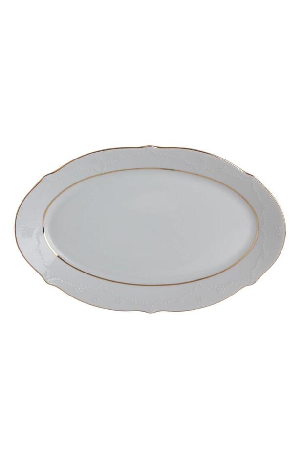 Queen Gold Gilded Boat Plate 30cm