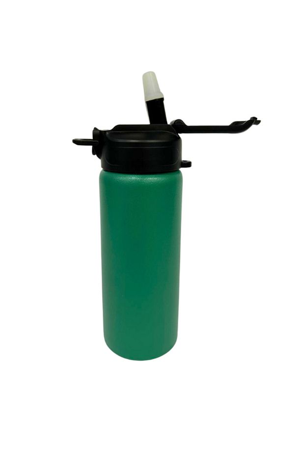 650 ml Çelik Su Matarası Otomatik Pipetli Kapaklı, Bpa Içermez, Okul, Spor Ve Kamp Kullanımı - 4