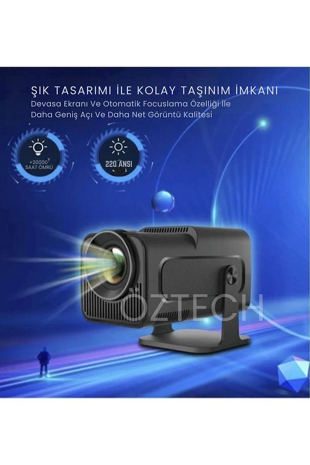 Hy320 Mini Taşınabilir Akıllı Android Sistemli Projeksiyon Cihazı - 4