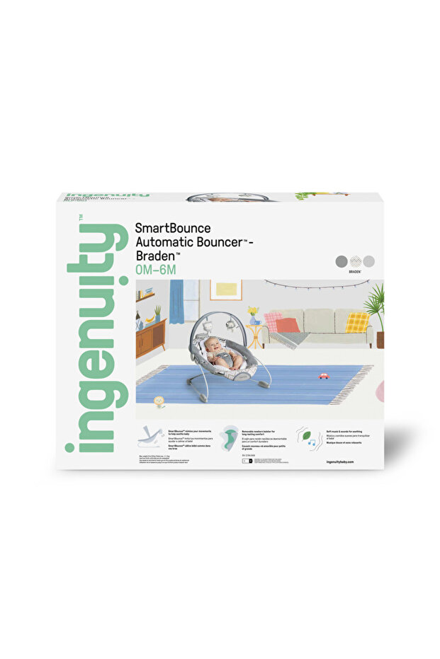 - SmartBounce Automatic Bouncer - Braden, 0 to 6 months - 7