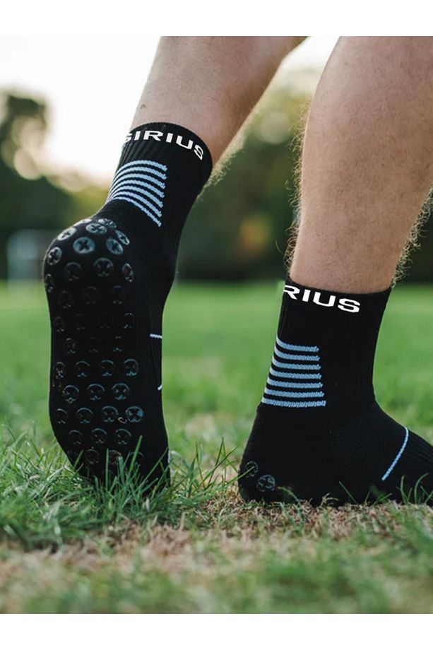 3 Çift Futbol Pro Double Layer Kauçuk Kaydırmaz Taban Dikişsiz Maç Sporcu Tozluk Halı Saha Çorap Set - 5