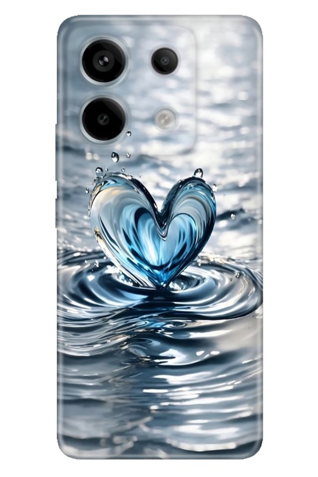 Redmi Note 13 Pro 5g / Poco X6 Case Colorful Flexible Silicone Themed Patterned Tpu Love Drop