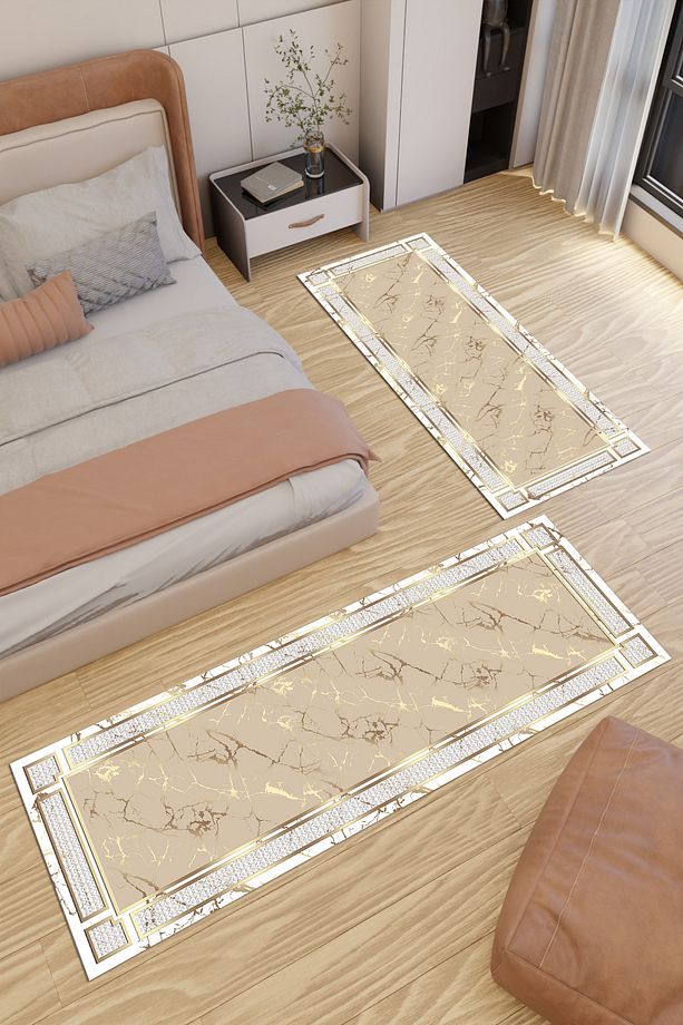Dijital Baskı Makinede Yıkanabilir Kaymaz Taban Salon Halısı Yatak Odası Halısı & Yolluk Modelleri - 3