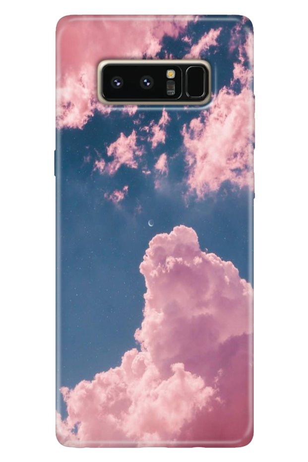 حافظة سامسونج جالاكسي نوت 8 ملونة بنمط TPU Note8 من السيليكون باللون الوردي