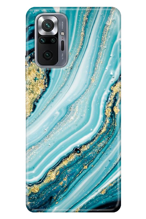Xiaomi Redmi Note 10 Pro Case Colorful Tpu Uv Printed Patterned Silicone Silvery Stone