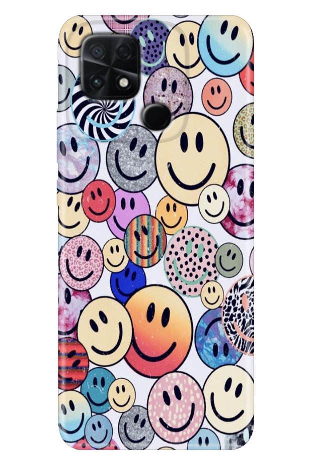 Poco C40 Case Colorful Themed Patterned Tpu Silicone Emojix