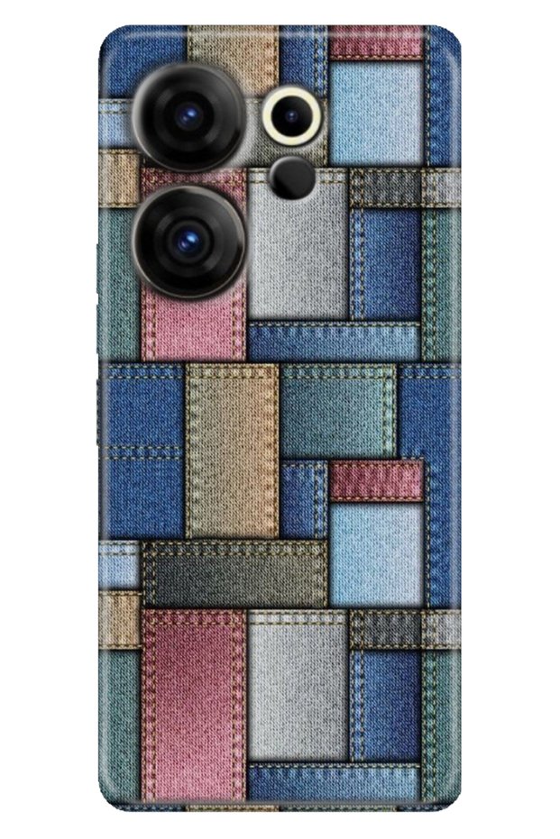 Tecno Camon 20 Premier 5g Case (Ck9N) Compatible Patterned Silicone Jean Pattern