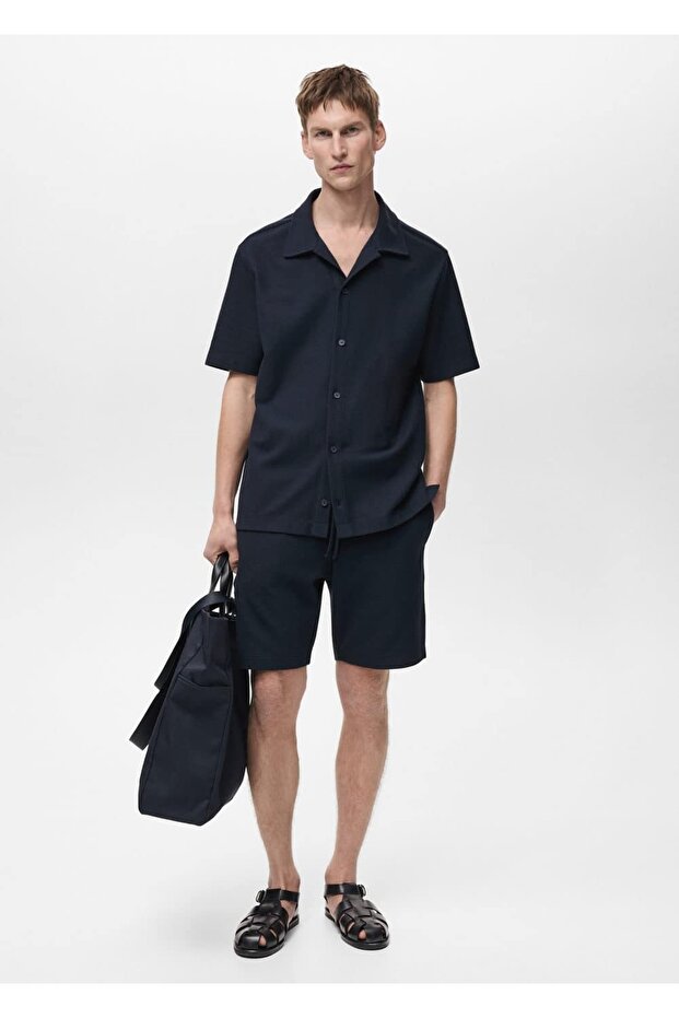 Kalıplı triko gömlek - 2