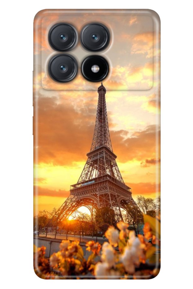 Xiaomi Poco X6 Pro Case Colorful Flexible Silicone Themed Patterned Tpu Eiffel