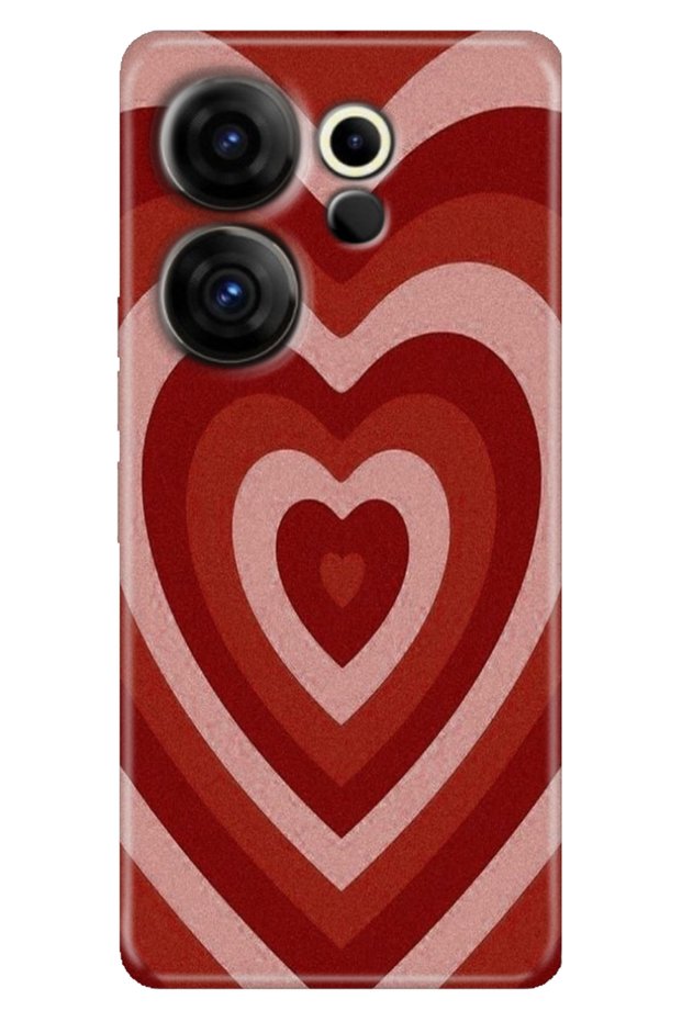 Tecno Camon 20 Premier 5g Case (Ck9N) Compatible Patterned Silicone Matte Heart