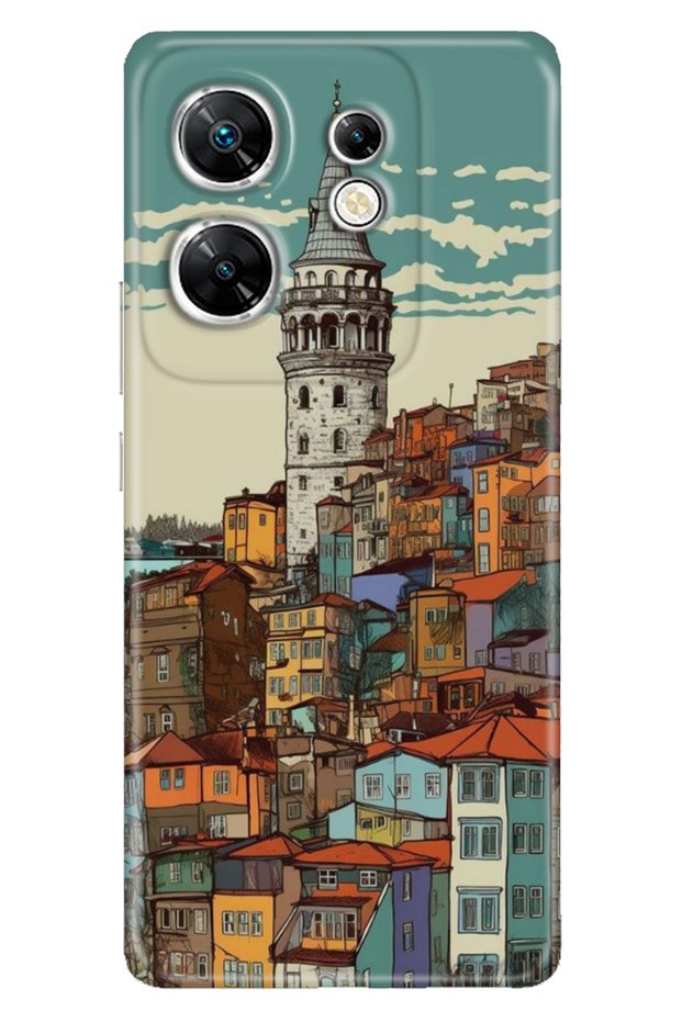 حافظة INFINIX Zero 30 4G مصنوعة من السيليكون المطبوع بنمط ملون جالاتا