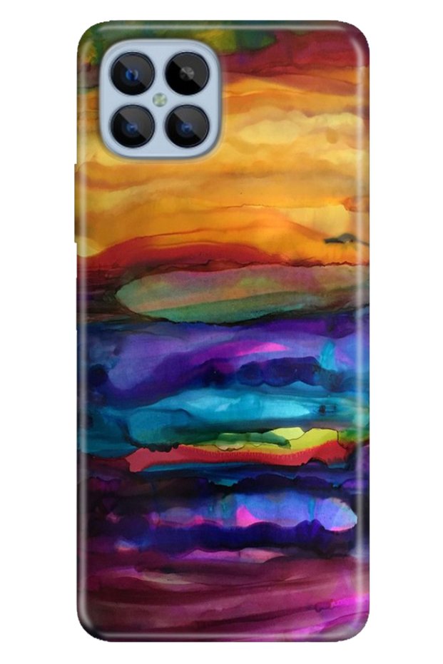 Omix X600 Case Colorful Flexible Silicone Themed Patterned Tpu Watercolor