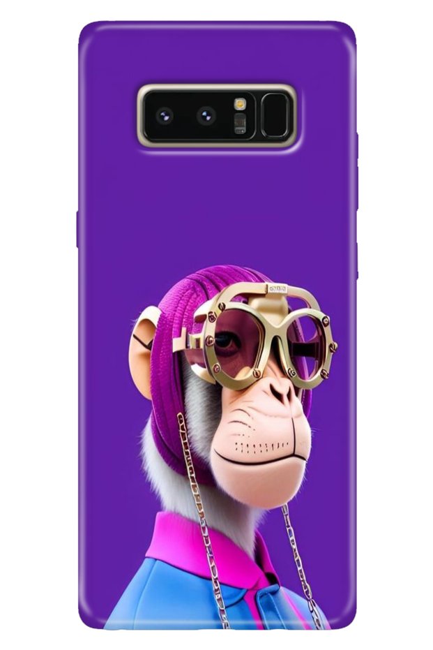 Samsung Galaxy Note 8 Case Colorful Themed Patterned Tpu Note8 Silicone Monkey
