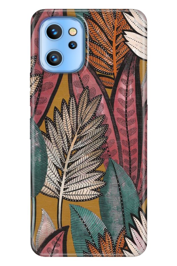 Reeder S19 Max Pro Case Patterned Themed Printed Silicone Cover Leaves