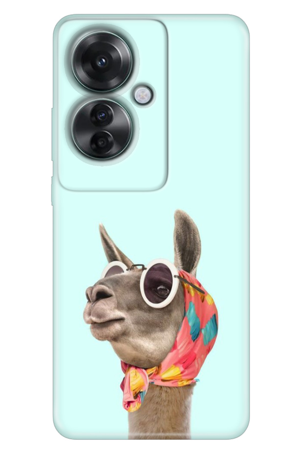 Oppo Reno 11 F 5g Case (Cph2603) Compatible Patterned Silicone Tpu Camel