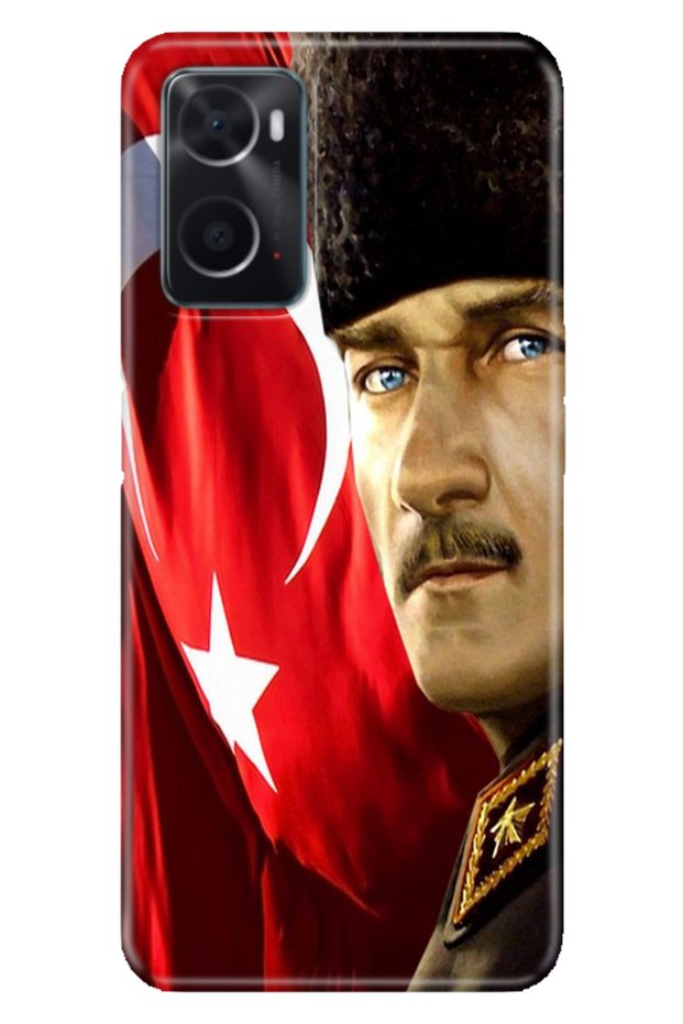 Oppo A76 Case Colorful Special Themed Patterned Silicone Tpu Stock Mustafa Kemal