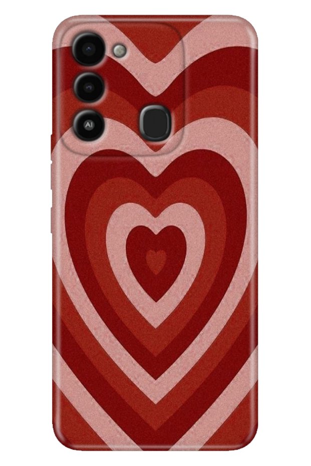 Tecno Spark 8C Case Colorful Themed Patterned Tpu Tecno 8C Silicone Matte Heart