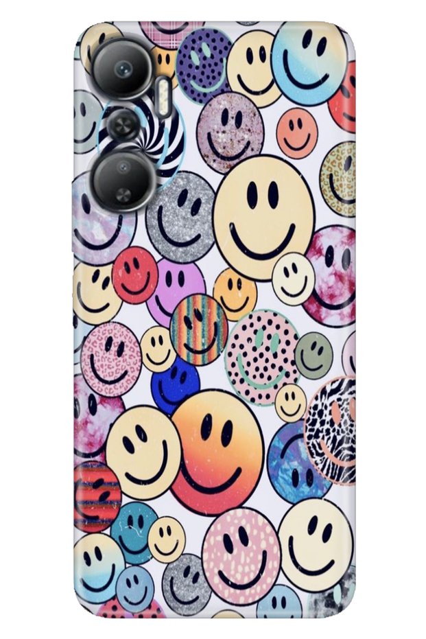 Case for Infinix Hot 20 (X6826C) Patterned Printed Flexible Silicone Cover Emojix