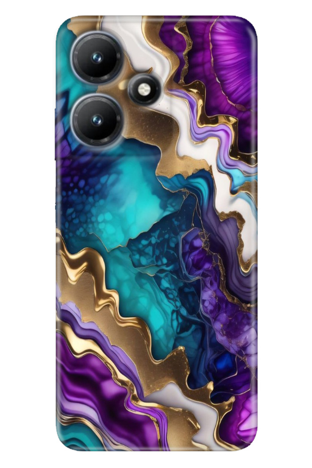 Infinix Hot 30I X669 Case Printed Flexible Silicone Cover Sharp Amethyst