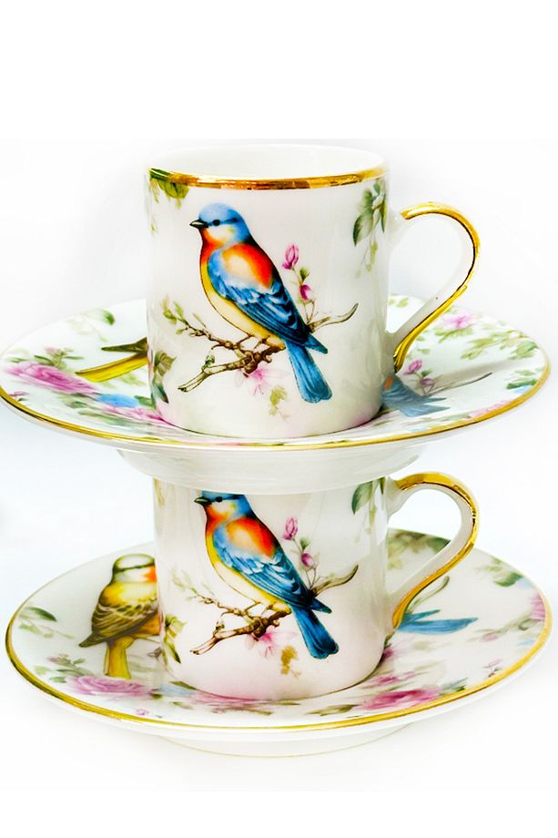 2 KİŞİLİK BIRD KAHVE FİNCAN TAKIMI - 3