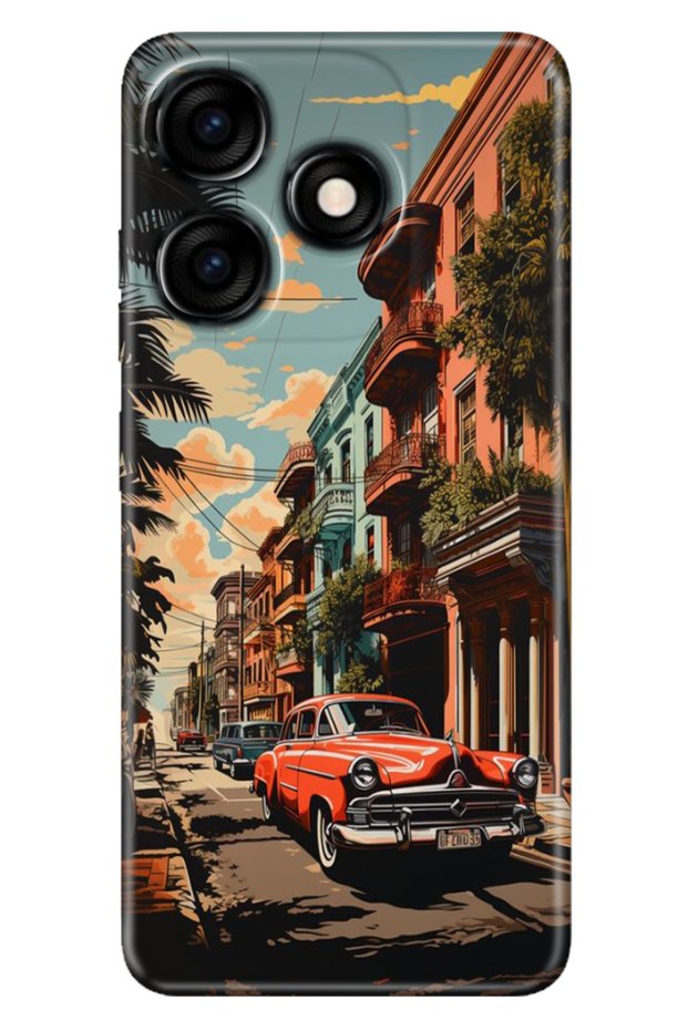 Tecno Spark 10 4g - 10C Case Colorful Custom Drawing Flexible Silicone Cuba