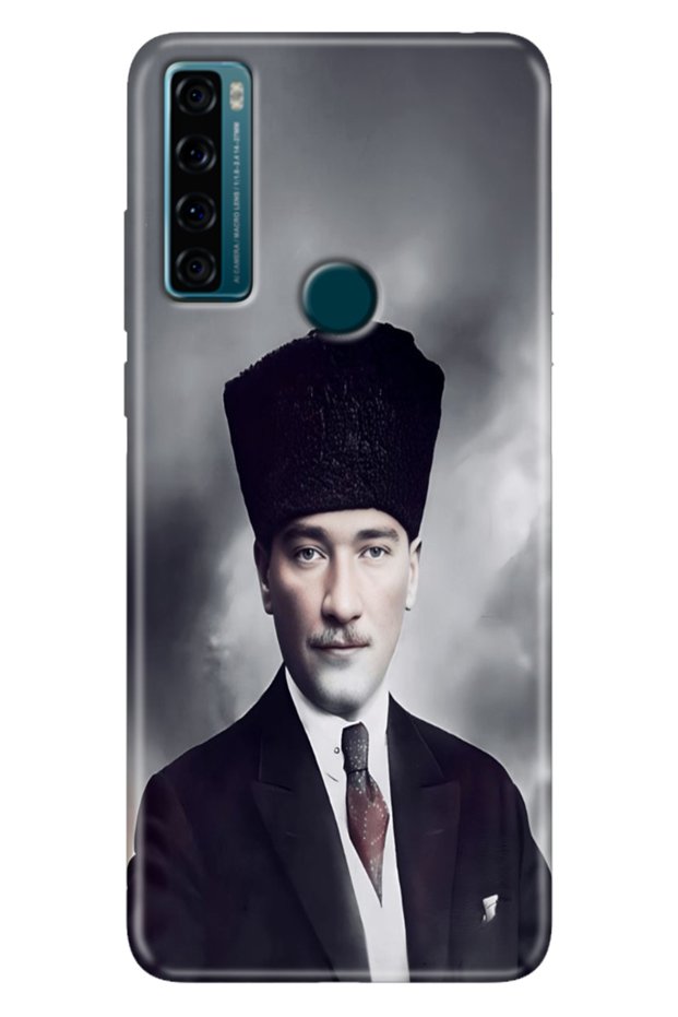 Tcl 20 Se Case Printed Silicone Colorful Illustrated Back Cover Ataturk