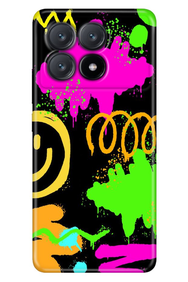 Xiaomi Poco X6 Pro Case Colorful Flexible Silicone Themed Patterned Tpu Smile