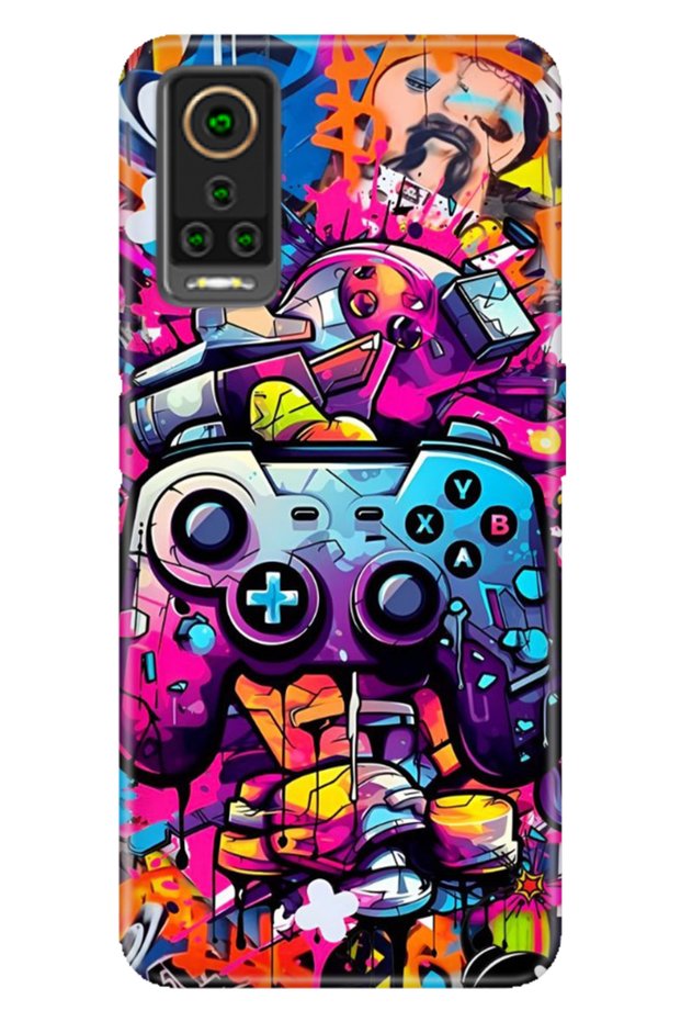 General Mobile Gm 22 Pro Case Colorful Patterned Printing Silicone Gamer