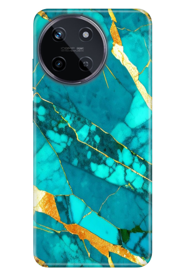 Case for Realme 11 4g Colorful Trendy Patterned Silicone Tpu Special Design Prague Marble