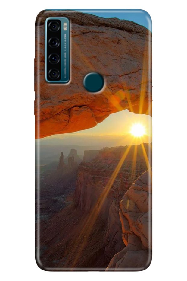 Tcl 20 Se Case Printed Silicone Colorful Illustrated Back Cover Sun