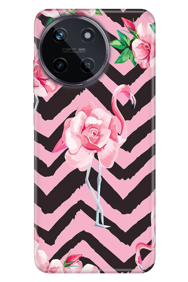 Realme 11 4g Case Colorful Trendy Patterned Silicone Tpu Special Design Flamingo