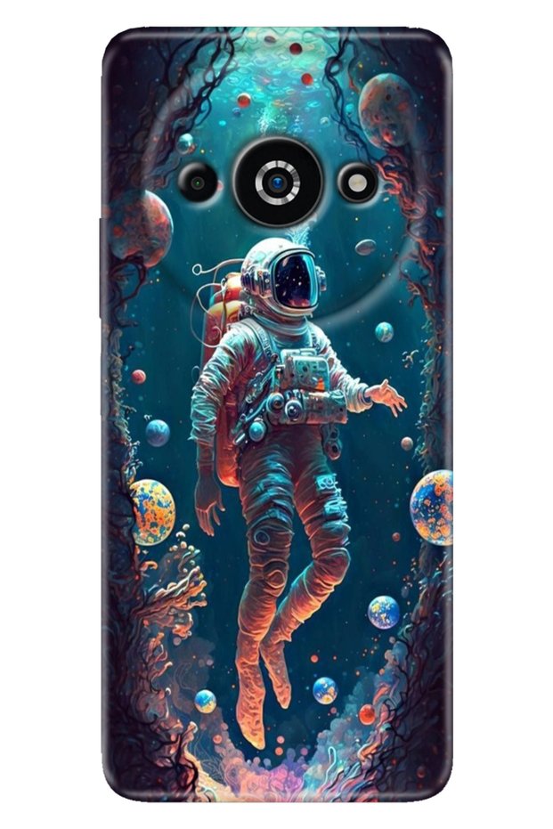 جراب Xiaomi Poco C61 بتصميم رائد فضاء من السيليكون المطبوع