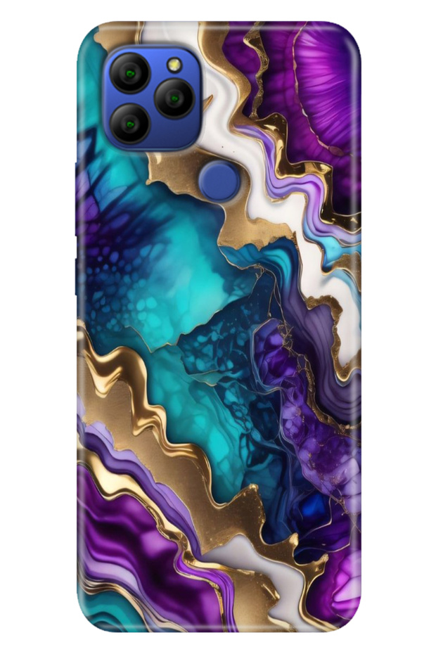 General Mobile Gm 21 G310 Case Printed Silicone G310 Case Sharp Amethyst