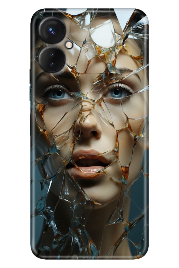 Tecno Camon 19 Neo Case (Ch6I) Compatible Patterned Silicone Broken Glass