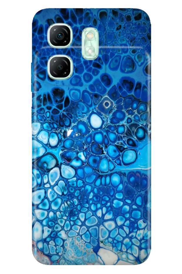 Infinix Hot 50I - Smart 9 Case Color Tpu Uv B Printed Patterned Silicone Deep Blue