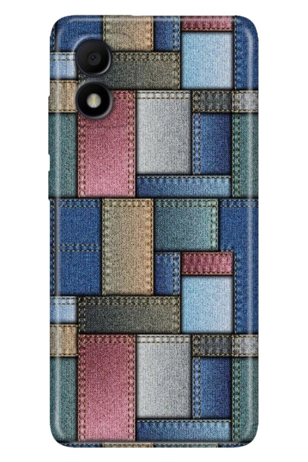Tcl 303 Case Silicone Colorful Phone Case Jean Pattern